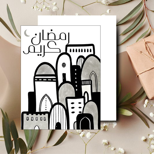 Ramadan Kareem Arabic Greeting Card